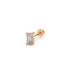 Baguette diamond earrings rose