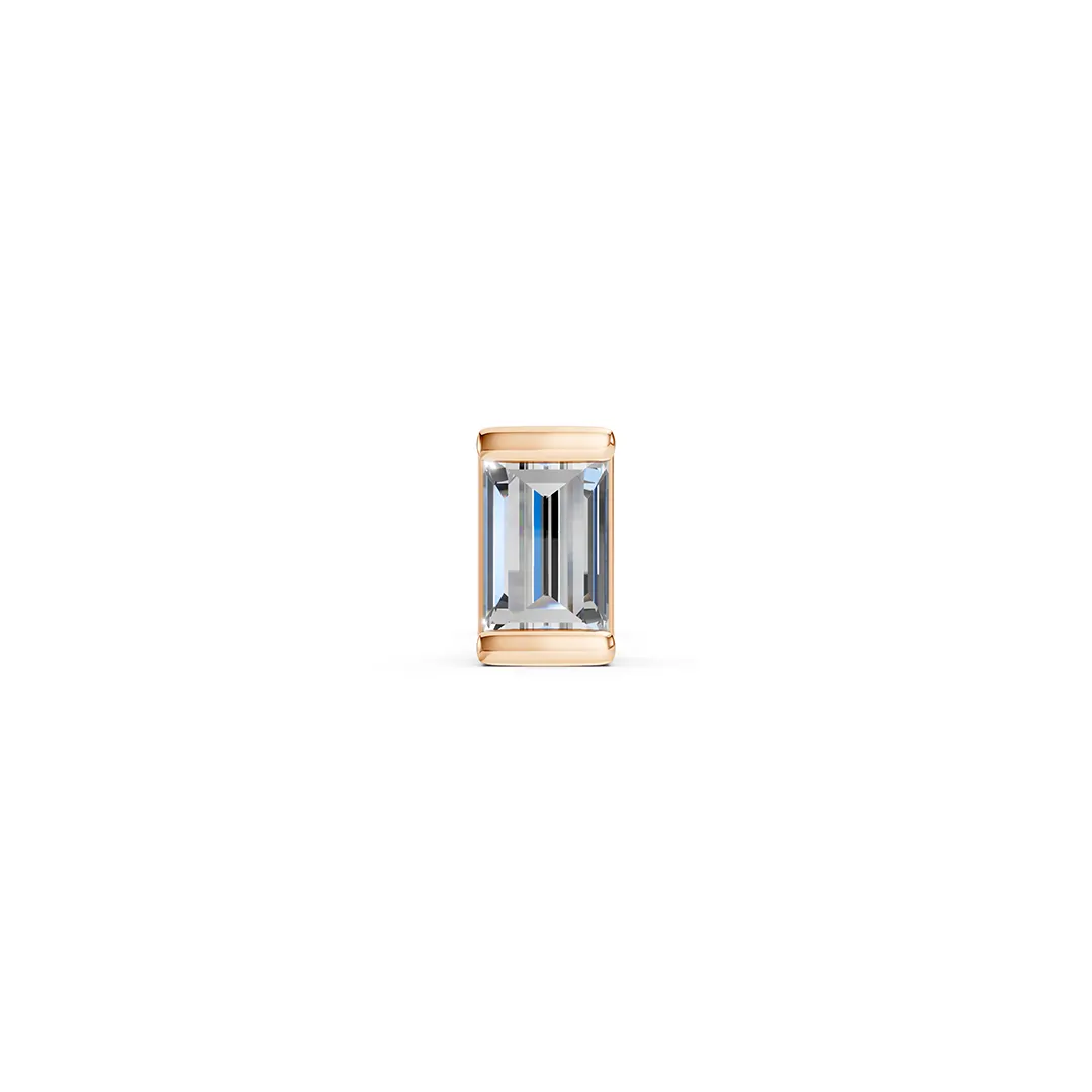 Baguette diamond earrings rose (3)