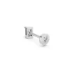 Baguette diamond earrings white (2)