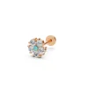 Big rose diamond ring with zircon rose