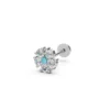 Big rose diamond ring with zircon white