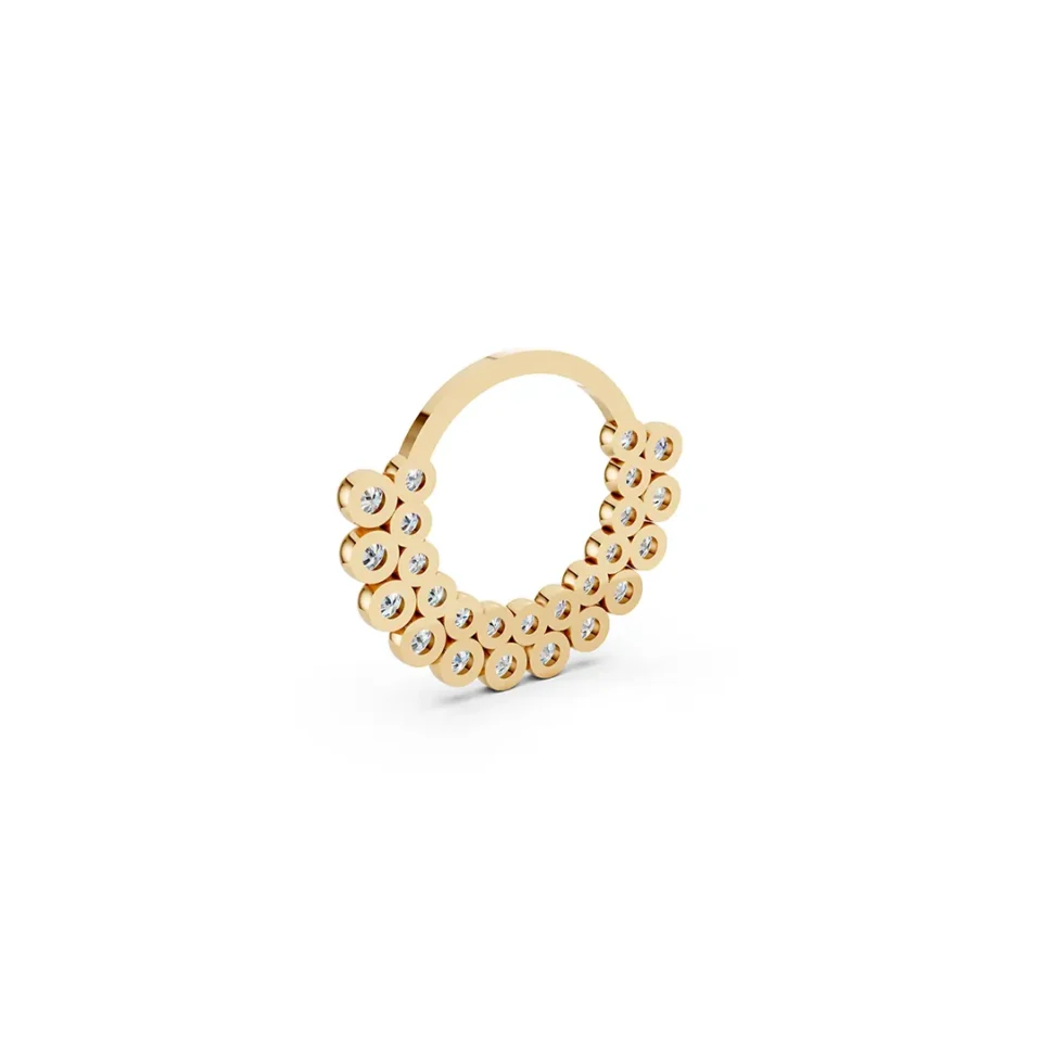 Daith Apsara Diamond Double Line rose