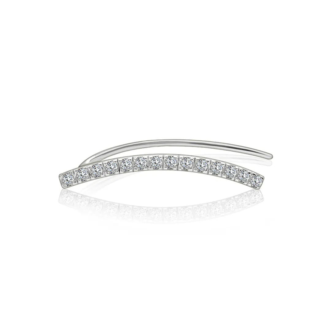 Right Diamond Arch Earring white (3)