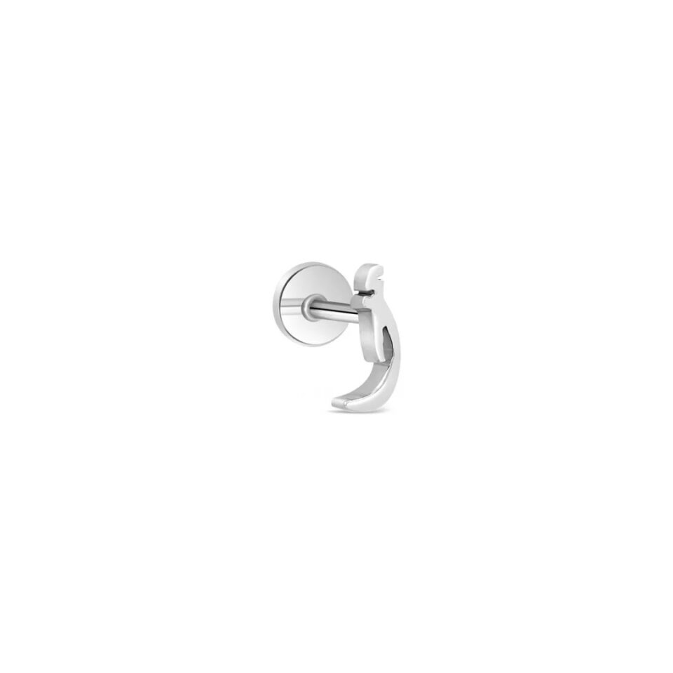Arabic Letter Diwani Line (A) White