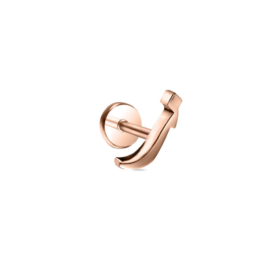 Arabic Letter in Diwani Script (G) Rose