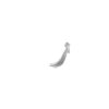 Arabic Letter in Diwani Script (G) White (2)