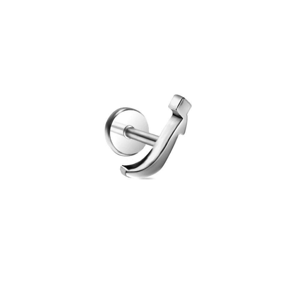 Arabic Letter in Diwani Script (G) White