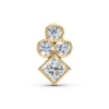 Diamond rhombe shaved with three yellow