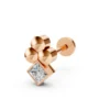 Diamond rhombus throat with three cores rose