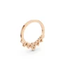 Diamond tear drop death earring rose (2)