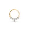 Diamond tear drop death earring yellow (2)