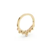 Diamond tear drop death earring yellow (3)