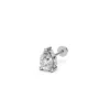 Diamond teardrop throat white