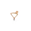 Gold earring with a danging Marquis rose (2)