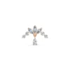 Marquis Diamond Earring Size 4mm rose