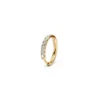Round gold earring with diamonds yellow (2)