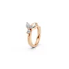 Round gold hoop with diamond lotus rose (2)