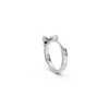 Round gold hoop with diamond lotus white (3)