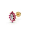 Ruby shaving with diamond earring yellow (2)