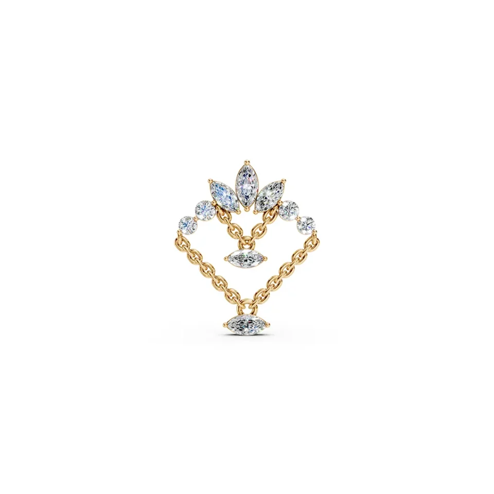 Shaving the diamond chandelier with a salter yellow