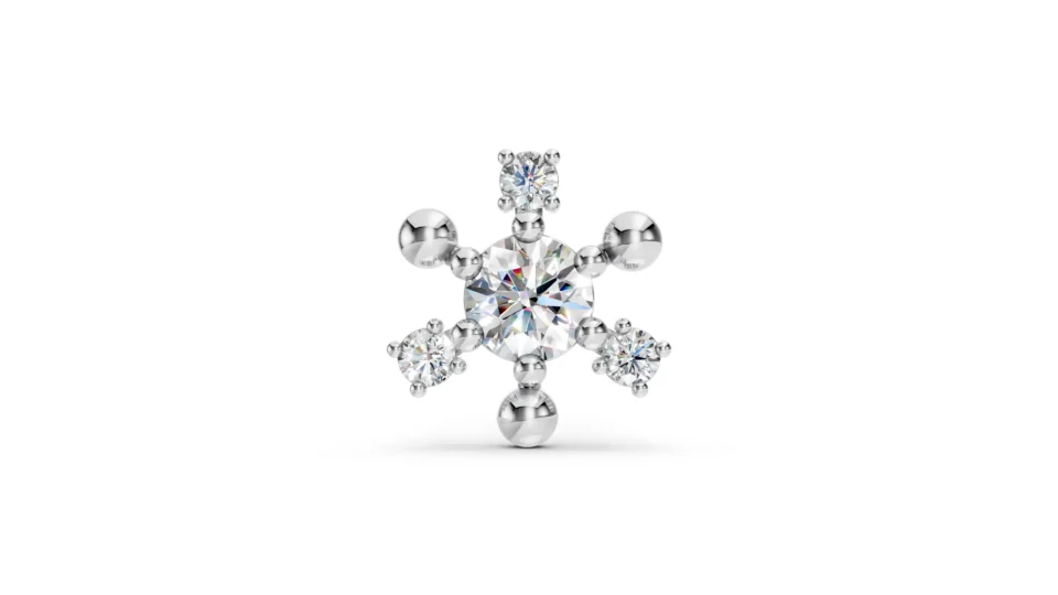 The Ring of The Diamond Star White