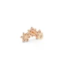 Three Diamond Rose Earrings Rose (3)