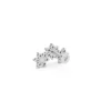 Three Diamond Rose Earrings White (4)
