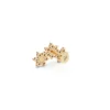 Three Diamond Rose Earrings Yellow (3)